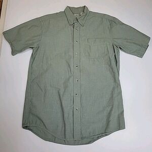 LL Bean Shirt Mens Medium Tall Fit  button up Short Sleeve Golf Casual ⛳️ Work